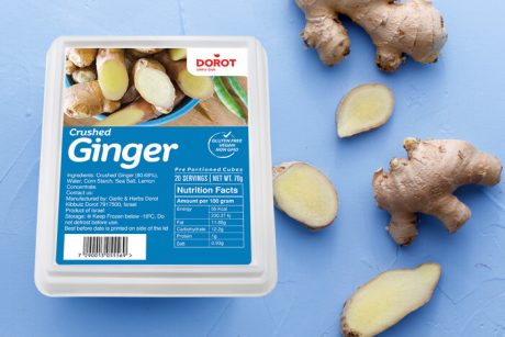 Fresh frozen crushed ginger