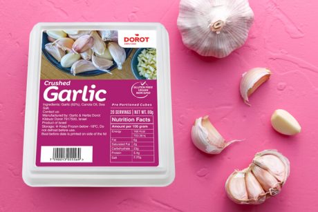 Fresh frozen crushed garlic
